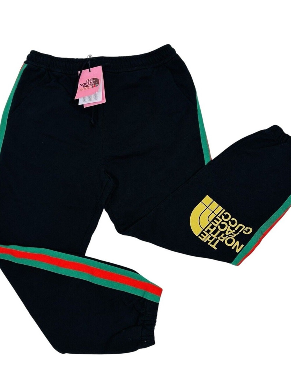 GUCCI x The North Face Web Print and Cat Logo Joggers
